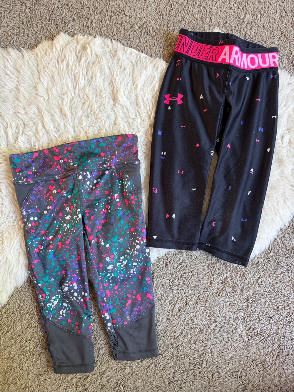 2️⃣ Kids Cropped Athletic Leggings | XS